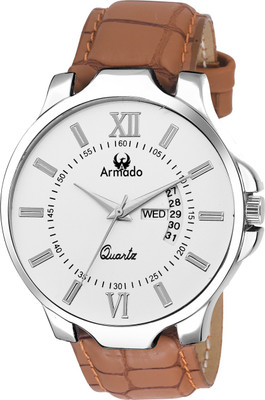 Armado AR-042-WHT Date N Day Series Watch - For Men