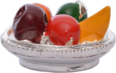 Siri Creations Fruite Plate With Enamel And Silver Polish Decorative Showpiece - 2.5 cm(Silver Plated, Multicolor)
Siri Creations Fruite Plate With Enamel And Silver Polish Decorative Showpiece - 2.5 cm(Silver Plated, Multicolor)