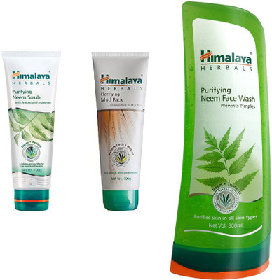 Himalaya Purifying Neem Scrub, Clarifying Mud Pack, Purifying Neem Face Wash(Set of 3)
Himalaya Purifying Neem Scrub, Clarifying Mud Pack, Purifying Neem Face Wash(Set of 3)