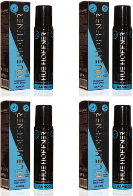 HUE HOFFNER AAMOD No Gas Deodorant combo(pack of 4) Deodorant Spray - For Men(480 ml, Pack of 4)