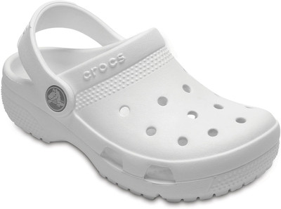 Crocs Boys & Girls Sling Back Clogs(White