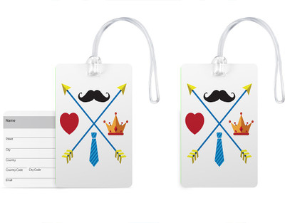 100yellow Luggage Tags- Designer Printed Gloss Finish PVC Bag/Travel Tag with Silicon Strap- Gift For Father-Pack Of 2 Luggage Tag(Multicolor)
100yellow Luggage Tags- Designer Printed Gloss Finish PVC Bag/Travel Tag with Silicon Strap- Gift For Father-Pack Of 2 Luggage Tag(Multicolor)