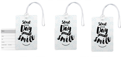 100yellow Luggage Tags- Quote Printed High Quality PVC Bag Tag with Silicon Strap- Ideal For Travel-Pack Of 3 Luggage Tag(Multicolor)
100yellow Luggage Tags- Quote Printed High Quality PVC Bag Tag with Silicon Strap- Ideal For Travel-Pack Of 3 Luggage Tag(Multicolor)