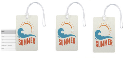 100yellow Luggage Tags- Summer Print High Quality Gloss Finish PVC Bag Tag with Silicon Strap- Ideal For Travel-Pack Of 3 Luggage Tag(Multicolor)
100yellow Luggage Tags- Summer Print High Quality Gloss Finish PVC Bag Tag with Silicon Strap- Ideal For Travel-Pack Of 3 Luggage Tag(Multicolor)