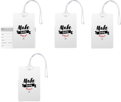 100yellow Luggage Tags- Quote Printed Premium Quality Gloss Finish PVC Bag Tag with Silicon Strap- Ideal For Travel-Pack Of 4 Luggage Tag(Multicolor)
100yellow Luggage Tags- Quote Printed Premium Quality Gloss Finish PVC Bag Tag with Silicon Strap- Ideal For Travel-Pack Of 4 Luggage Tag(Multicolor)