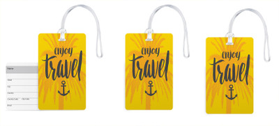 100yellow Luggage Tags- Motivational Printed Gloss Finish PVC Bag Tag with Silicon Strap- Ideal For Travel-Pack Of 3 Luggage Tag(Multicolor)
100yellow Luggage Tags- Motivational Printed Gloss Finish PVC Bag Tag with Silicon Strap- Ideal For Travel-Pack Of 3 Luggage Tag(Multicolor)