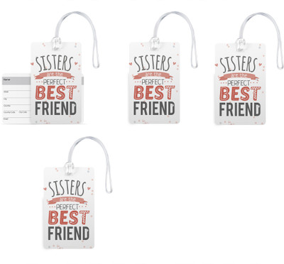 100yellow Luggage Tag- Designer Printed High Quality PVC Bag Tag with Silicon Strap- Gift For Sister/Cousin-Pack Of 4 Luggage Tag(Multicolor)
100yellow Luggage Tag- Designer Printed High Quality PVC Bag Tag with Silicon Strap- Gift For Sister/Cousin-Pack Of 4 Luggage Tag(Multicolor)