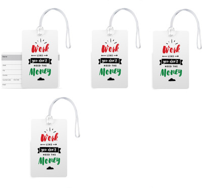 100yellow Luggage Tags- Motivational Printed Gloss Finish PVC Bag Tag with Silicon Strap- Ideal For Travel-Pack Of 4 Luggage Tag(Multicolor)
100yellow Luggage Tags- Motivational Printed Gloss Finish PVC Bag Tag with Silicon Strap- Ideal For Travel-Pack Of 4 Luggage Tag(Multicolor)