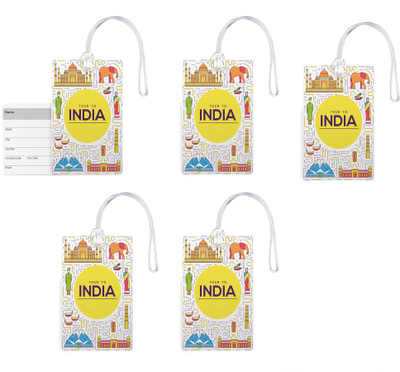 100yellow Luggage Tags- Designer Printed PVC Baggage/Bag Tag with Silicon Strap Address Label- Ideal For Gift-Pack Of 5 Luggage Tag(Multicolor)
100yellow Luggage Tags- Designer Printed PVC Baggage/Bag Tag with Silicon Strap Address Label- Ideal For Gift-Pack Of 5 Luggage Tag(Multicolor)