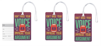 100yellow Luggage Tags- Motivational Print High Quality PVC Bag Tag with Silicon Strap- Ideal For Travel-Pack Of 3 Luggage Tag(Multicolor)
100yellow Luggage Tags- Motivational Print High Quality PVC Bag Tag with Silicon Strap- Ideal For Travel-Pack Of 3 Luggage Tag(Multicolor)