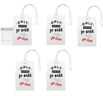 100yellow Luggage Tags- Quote Printed Premium Quality Gloss Finish PVC Bag Tag with Silicon Strap- Ideal For Travel-Pack Of 5 Luggage Tag(Multicolor)
100yellow Luggage Tags- Quote Printed Premium Quality Gloss Finish PVC Bag Tag with Silicon Strap- Ideal For Travel-Pack Of 5 Luggage Tag(Multicolor)