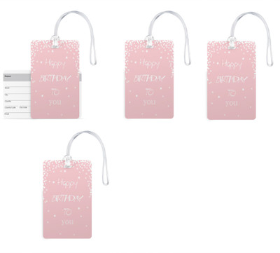 100yellow Happy Birthday To You Print PVC Luggage/Bag Tag with Silicon Strap- Ideal For Travel/Gift-Pack Of 4 Luggage Tag(Multicolor)
100yellow Happy Birthday To You Print PVC Luggage/Bag Tag with Silicon Strap- Ideal For Travel/Gift-Pack Of 4 Luggage Tag(Multicolor)