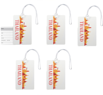 100yellow Luggage Tags- Printed High Quality Gloss Finish PVC Travel/Bag Tag with Silicon Strap- Ideal For Gift-Pack Of 5 Luggage Tag(Multicolor)
100yellow Luggage Tags- Printed High Quality Gloss Finish PVC Travel/Bag Tag with Silicon Strap- Ideal For Gift-Pack Of 5 Luggage Tag(Multicolor)