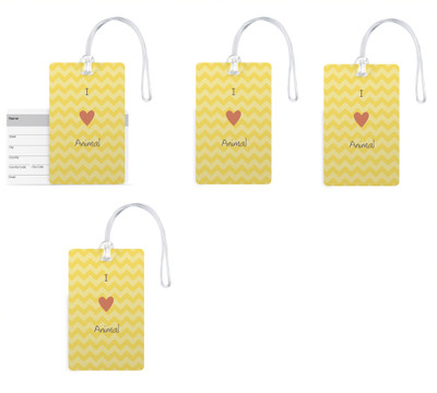 100yellow Luggage Tags- Designer Printed High Quality Gloss Finish PVC Bag Tag with Silicon Strap- Ideal For Travel-Pack Of 4 Luggage Tag(Multicolor)
100yellow Luggage Tags- Designer Printed High Quality Gloss Finish PVC Bag Tag with Silicon Strap- Ideal For Travel-Pack Of 4 Luggage Tag(Multicolor)