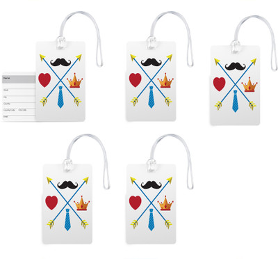 100yellow Luggage Tags- Designer Printed Gloss Finish PVC Bag/Travel Tag with Silicon Strap- Gift For Father-Pack Of 5 Luggage Tag(Multicolor)
100yellow Luggage Tags- Designer Printed Gloss Finish PVC Bag/Travel Tag with Silicon Strap- Gift For Father-Pack Of 5 Luggage Tag(Multicolor)