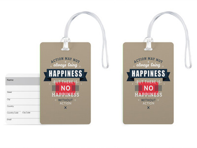 100yellow Luggage Tags- Inspirational Printed Gloss Finish PVC Bag Tag with Silicon Strap- Ideal For Travel-Pack Of 2 Luggage Tag(Multicolor)
100yellow Luggage Tags- Inspirational Printed Gloss Finish PVC Bag Tag with Silicon Strap- Ideal For Travel-Pack Of 2 Luggage Tag(Multicolor)