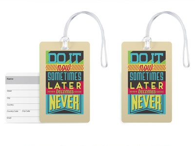 100yellow Luggage Tags- Motivational Printed Gloss Finish PVC Bag Tag with Silicon Strap- Ideal For Travel-Pack Of 2 Luggage Tag(Multicolor)
100yellow Luggage Tags- Motivational Printed Gloss Finish PVC Bag Tag with Silicon Strap- Ideal For Travel-Pack Of 2 Luggage Tag(Multicolor)