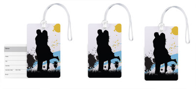 100yellow Luggage Tags- Designer Printed High Quality Gloss Finish PVC Bag Tag with Silicon Strap- Ideal For Travel-Pack Of 3 Luggage Tag(Multicolor)
100yellow Luggage Tags- Designer Printed High Quality Gloss Finish PVC Bag Tag with Silicon Strap- Ideal For Travel-Pack Of 3 Luggage Tag(Multicolor)