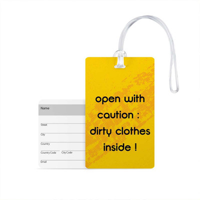 100yellow Luggage Tags- Printed High Quality Gloss Finish PVC Travel/Bag Tag with Silicon Strap- Ideal For Travel Luggage Tag(Multicolor)
100yellow Luggage Tags- Printed High Quality Gloss Finish PVC Travel/Bag Tag with Silicon Strap- Ideal For Travel Luggage Tag(Multicolor)