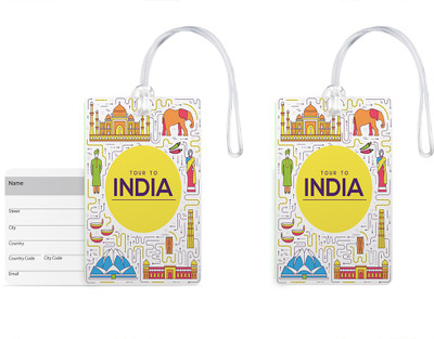 100yellow Luggage Tags- Designer Printed PVC Baggage/Bag Tag with Silicon Strap Address Label- Ideal For Gift-Pack Of 2 Luggage Tag(Multicolor)
100yellow Luggage Tags- Designer Printed PVC Baggage/Bag Tag with Silicon Strap Address Label- Ideal For Gift-Pack Of 2 Luggage Tag(Multicolor)