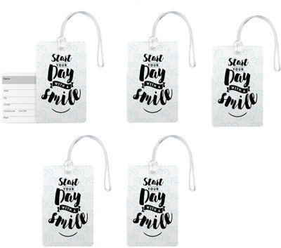 100yellow Luggage Tags- Quote Printed High Quality PVC Bag Tag with Silicon Strap- Ideal For Travel-Pack Of 5 Luggage Tag(Multicolor)
100yellow Luggage Tags- Quote Printed High Quality PVC Bag Tag with Silicon Strap- Ideal For Travel-Pack Of 5 Luggage Tag(Multicolor)