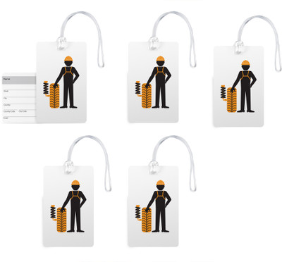 100yellow Luggage Tags- Printed High Quality Gloss Finish PVC Bag Tag with Silicon Strap- Ideal For Travel-Pack Of 5 Luggage Tag(Multicolor)
100yellow Luggage Tags- Printed High Quality Gloss Finish PVC Bag Tag with Silicon Strap- Ideal For Travel-Pack Of 5 Luggage Tag(Multicolor)