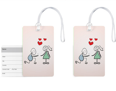 100yellow Luggage Tags- Designer Printed High Quality Gloss Finish PVC Bag Tag with Silicon Strap- Ideal For Travel-Pack Of 2 Luggage Tag(Multicolor)
100yellow Luggage Tags- Designer Printed High Quality Gloss Finish PVC Bag Tag with Silicon Strap- Ideal For Travel-Pack Of 2 Luggage Tag(Multicolor)