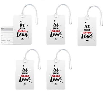 100yellow Luggage Tags- Inspirational Printed Gloss Finish PVC Bag Tag with Silicon Strap- Ideal For Travel-Pack Of 5 Luggage Tag(Multicolor)
100yellow Luggage Tags- Inspirational Printed Gloss Finish PVC Bag Tag with Silicon Strap- Ideal For Travel-Pack Of 5 Luggage Tag(Multicolor)