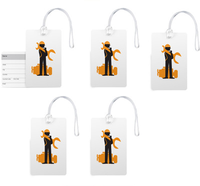 100yellow Luggage Tags- Designer Print High Quality Gloss Finish PVC Bag Tag with Silicon Strap- Ideal For Gift-Pack Of 5 Luggage Tag(Multicolor)
100yellow Luggage Tags- Designer Print High Quality Gloss Finish PVC Bag Tag with Silicon Strap- Ideal For Gift-Pack Of 5 Luggage Tag(Multicolor)