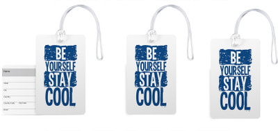 100yellow Luggage Tags- Quote Printed Designer Gloss Finish PVC Bag Tag with Silicon Strap- Ideal For Travel-Pack Of 3 Luggage Tag(Multicolor)
100yellow Luggage Tags- Quote Printed Designer Gloss Finish PVC Bag Tag with Silicon Strap- Ideal For Travel-Pack Of 3 Luggage Tag(Multicolor)