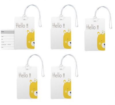 100yellow Luggage Tags- Designer Printed High Quality Gloss Finish PVC Bag Tag with Silicon Strap- Ideal For Travel-Pack Of 5 Luggage Tag(Multicolor)
100yellow Luggage Tags- Designer Printed High Quality Gloss Finish PVC Bag Tag with Silicon Strap- Ideal For Travel-Pack Of 5 Luggage Tag(Multicolor)