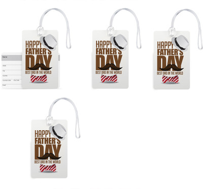 100yellow Luggage Tags- Best Dad In The World Print Gloss Finish PVC Bag Tag with Silicon Strap- Gift For Father-Pack Of 4 Luggage Tag(Multicolor)
100yellow Luggage Tags- Best Dad In The World Print Gloss Finish PVC Bag Tag with Silicon Strap- Gift For Father-Pack Of 4 Luggage Tag(Multicolor)