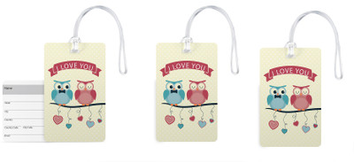 100yellow Luggage Tags- I Love You Printed High Quality PVC Tag with Silicon Strap- Ideal For Gift-Pack Of 3 Luggage Tag(Multicolor)
100yellow Luggage Tags- I Love You Printed High Quality PVC Tag with Silicon Strap- Ideal For Gift-Pack Of 3 Luggage Tag(Multicolor)