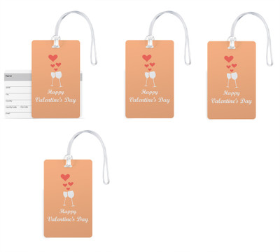 100yellow Luggage Tags- Happy Valentine Day Printed High Quality PVC Tag with Silicon Strap- Ideal For Gift-Pack Of 4 Luggage Tag(Multicolor)
100yellow Luggage Tags- Happy Valentine Day Printed High Quality PVC Tag with Silicon Strap- Ideal For Gift-Pack Of 4 Luggage Tag(Multicolor)