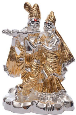Siri Creations Radha Krishna Idol With Gold Polish Decorative Showpiece - 7.7 cm(Silver Plated, Gold)
Siri Creations Radha Krishna Idol With Gold Polish Decorative Showpiece - 7.7 cm(Silver Plated, Gold)