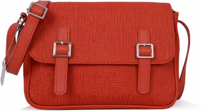 Baggit Women Casual Red PU Sling Bag