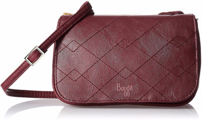Baggit Women Casual Red PU Sling Bag