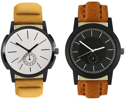Naksh Fashion FOX-M-409-417 Designer Stylish Watch combo With Fancy Dial And Belt Watch - For Men