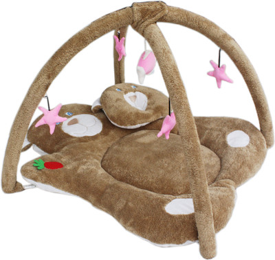 Amardeep Baby Playgym Cum Bedding, Brown(Brown)
