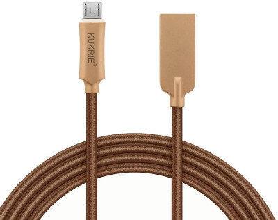 KUKRIE BROWN METAL Sync & Charge Cable(Brown)