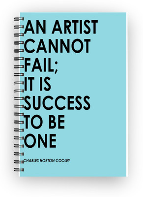 Inkalabh A5 Notebook(Its Success to be an Artist, Multicolor)