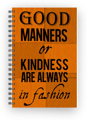 Inkalabh A5 Notebook(Good Manners, Multicolor)