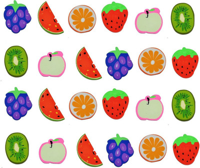 Infinxt Fruit Shaped Stylish Erasers Return Gift (Pack Of 24 Eraser) Non-Toxic Fruits Shaped Small Erasers(Set of 24, Multicolor)
Infinxt Fruit Shaped Stylish Erasers Return Gift (Pack Of 24 Eraser) Non-Toxic Fruits Shaped Small Erasers(Set of 24, Multicolor)