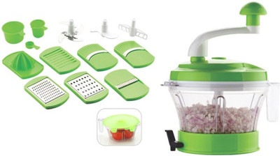 SARANGWARE 11 IN 1 Food Processor with Vacuum Base (Color May be Very) Food Slicer(Clear, Green)
SARANGWARE 11 IN 1 Food Processor with Vacuum Base (Color May be Very) Food Slicer(Clear, Green)