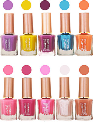 Aroma Care Power Lasting Nail Polish (Pack Of 10) Multicolor Multicolor Set-202-214(Pack of 10)
Aroma Care Power Lasting Nail Polish (Pack Of 10) Multicolor Multicolor Set-202-214(Pack of 10)
