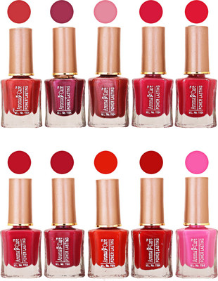 Aroma Care Power Lasting Nail Polish (Pack Of 10) Multicolor Multicolor Set-207-209(Pack of 10)
Aroma Care Power Lasting Nail Polish (Pack Of 10) Multicolor Multicolor Set-207-209(Pack of 10)