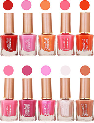 Aroma Care Power Lasting Nail Polish (Pack Of 10) Multicolor Multicolor Set-204-214(Pack of 10)
Aroma Care Power Lasting Nail Polish (Pack Of 10) Multicolor Multicolor Set-204-214(Pack of 10)