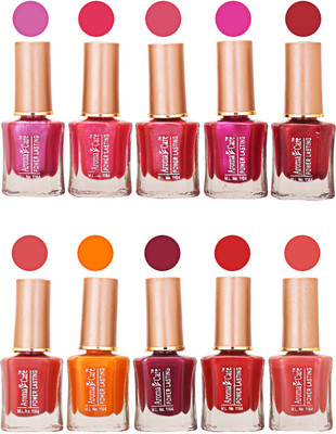 Aroma Care Power Lasting Nail Polish (Pack Of 10) Multicolor Multicolor Set-213-217(Pack of 10)
Aroma Care Power Lasting Nail Polish (Pack Of 10) Multicolor Multicolor Set-213-217(Pack of 10)