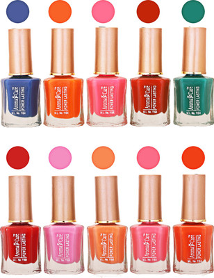 Aroma Care Power Lasting Nail Polish (Pack Of 10) Multicolor Multicolor Set-201-204(Pack of 10)
Aroma Care Power Lasting Nail Polish (Pack Of 10) Multicolor Multicolor Set-201-204(Pack of 10)