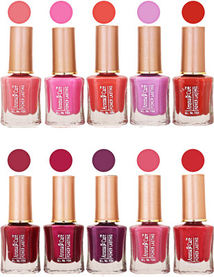 Aroma Care Power Lasting Nail Polish (Pack Of 10) Multicolor Multicolor Set-205-215(Pack of 10)
Aroma Care Power Lasting Nail Polish (Pack Of 10) Multicolor Multicolor Set-205-215(Pack of 10)